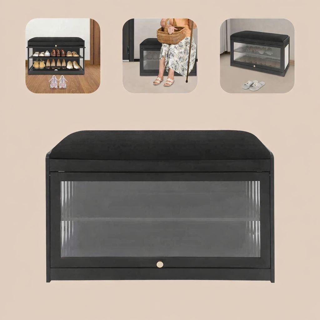 banc de rangement chaussures pratique pour ranger et pour s'asseoir