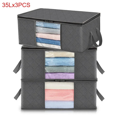3 sacs de rangement 35 L
