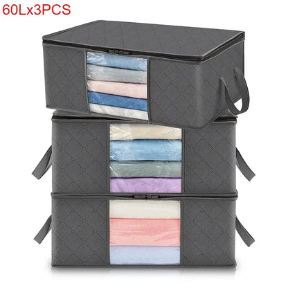 3 sacs de rangement 60 L