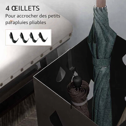 4 œillets avec le porte parapluie