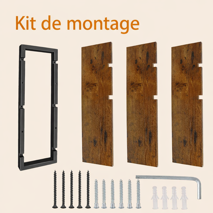 Description du montage de l'étagère murale