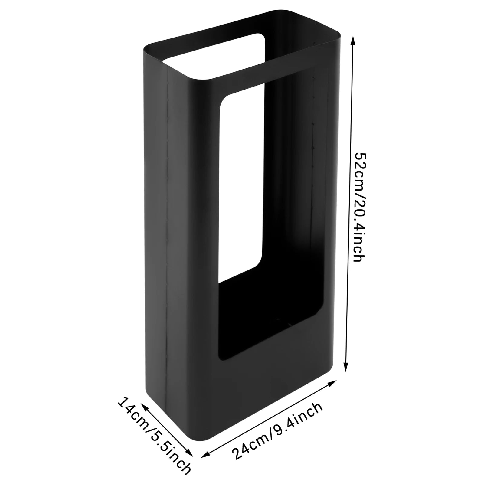 Dimensions du porte parapluie noir
