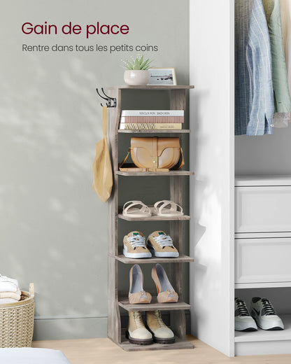 Étagère à chaussures | 7 Niveaux Gain de Place