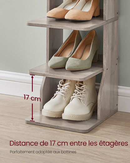 Étagère à chaussures | 7 Niveaux Gain de Place