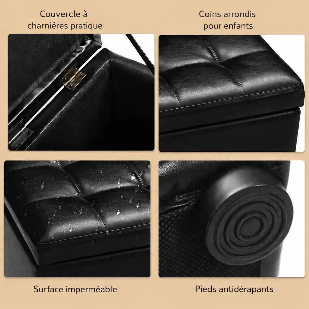 caractéristiques du banc de rangement