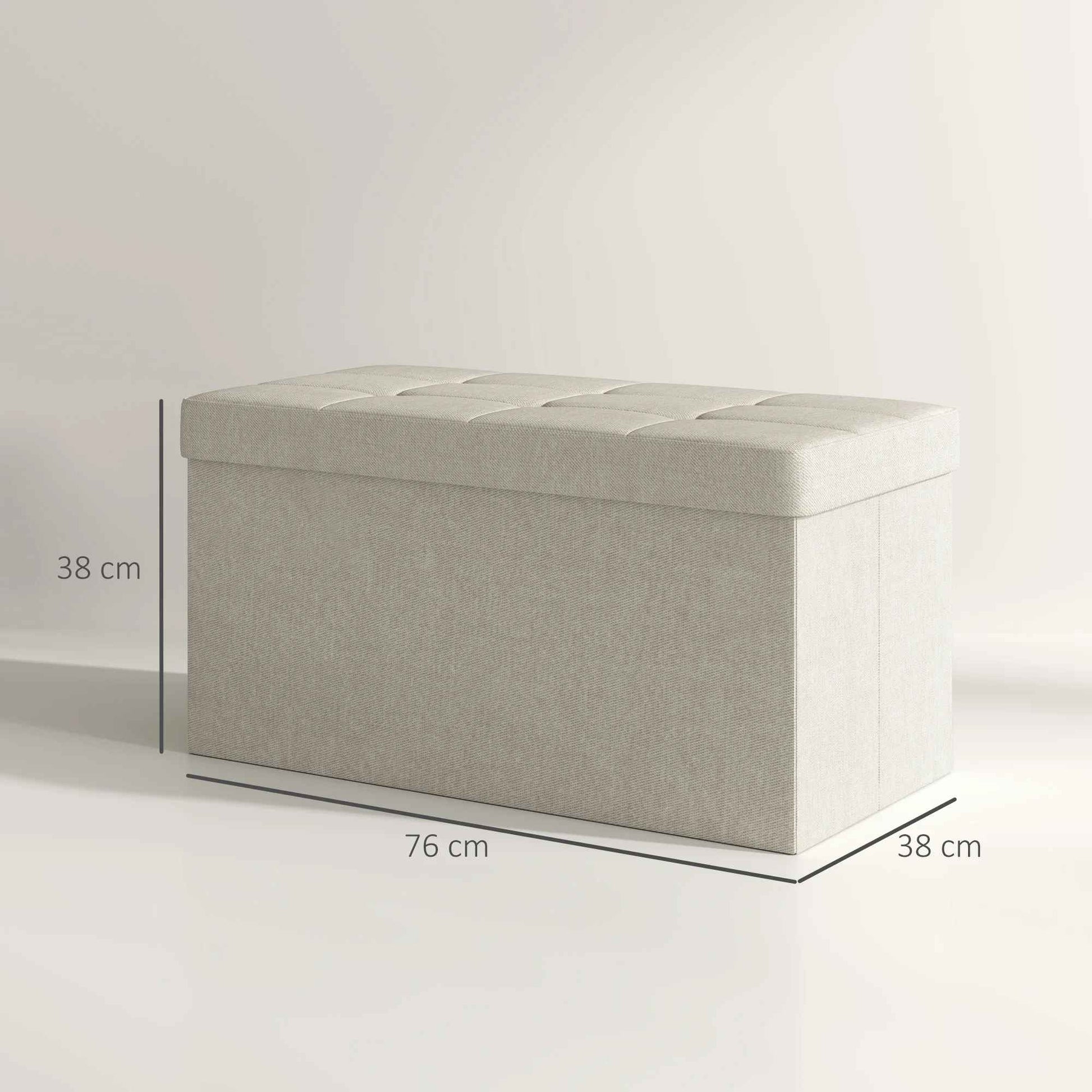 mesure du banc de rangement  38 x 76 x 38 cm