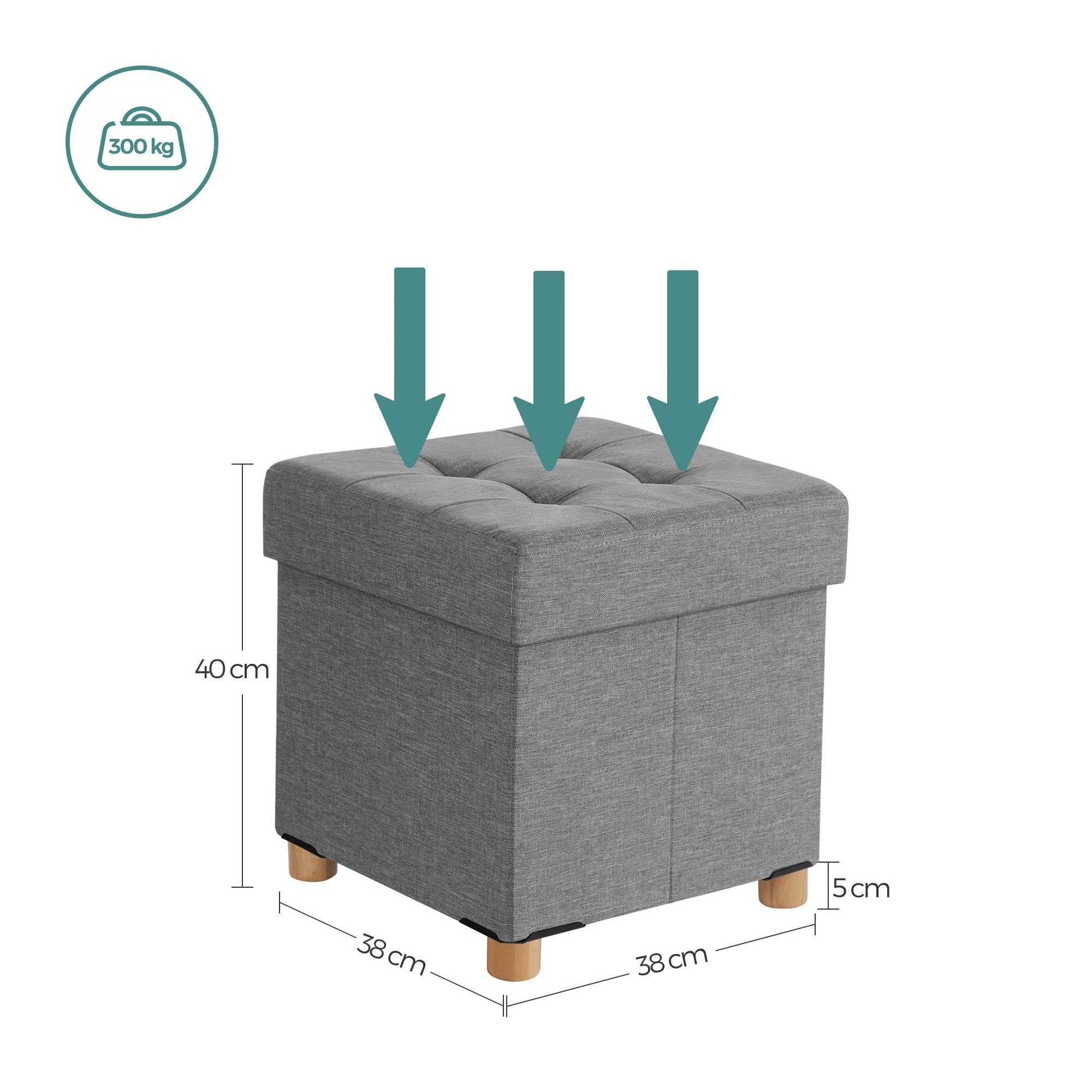 Mesures du banc de rangement 
