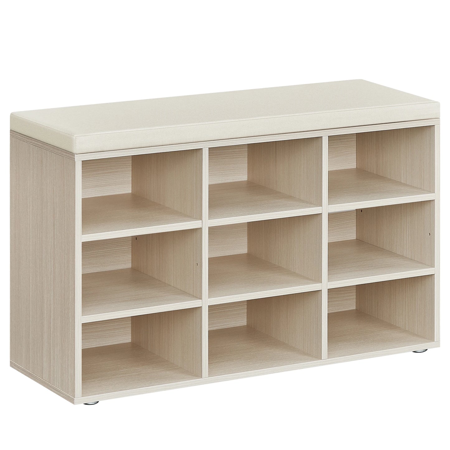 Banc rangement chaussures beige naturel