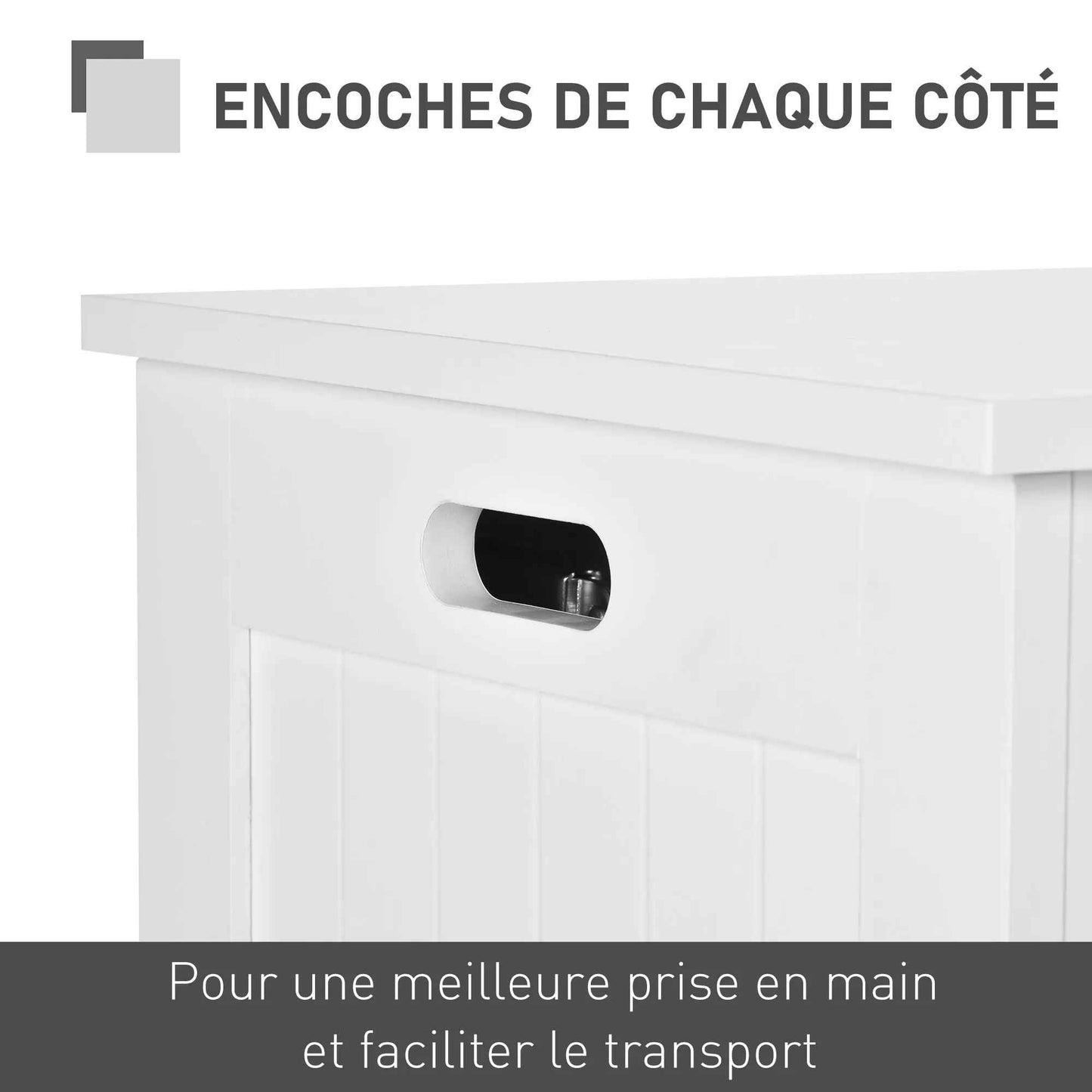 Bonne prise en main du coffre de rangement