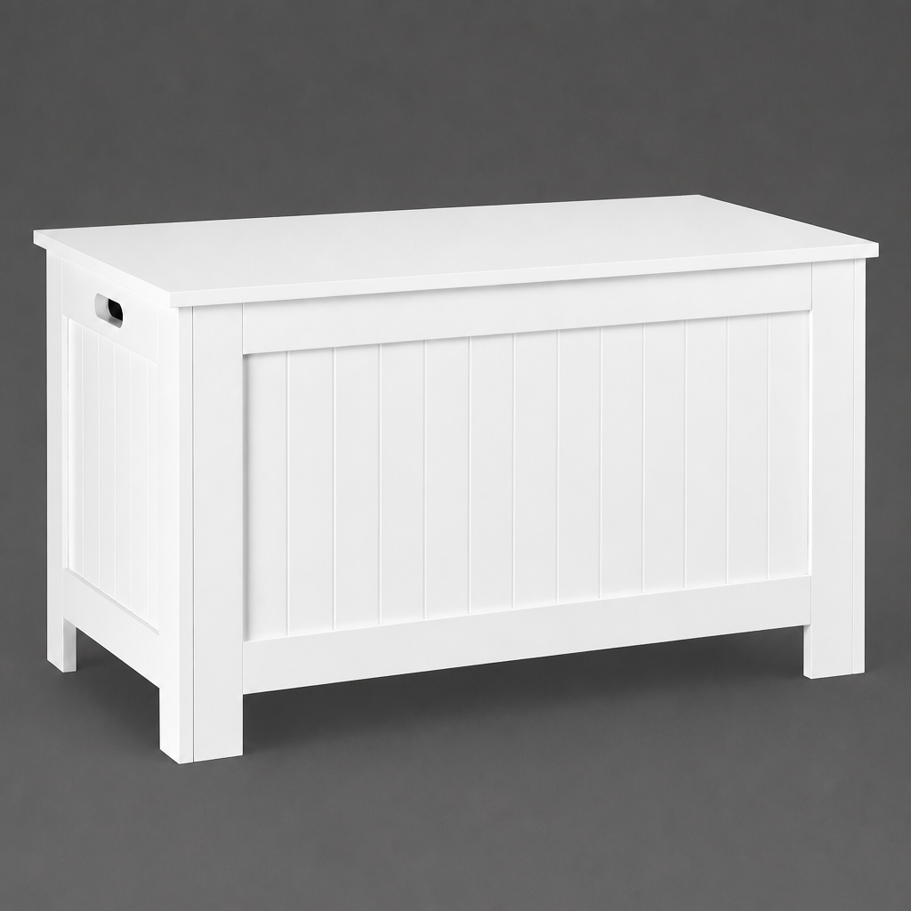 Coffre de rangement blanc