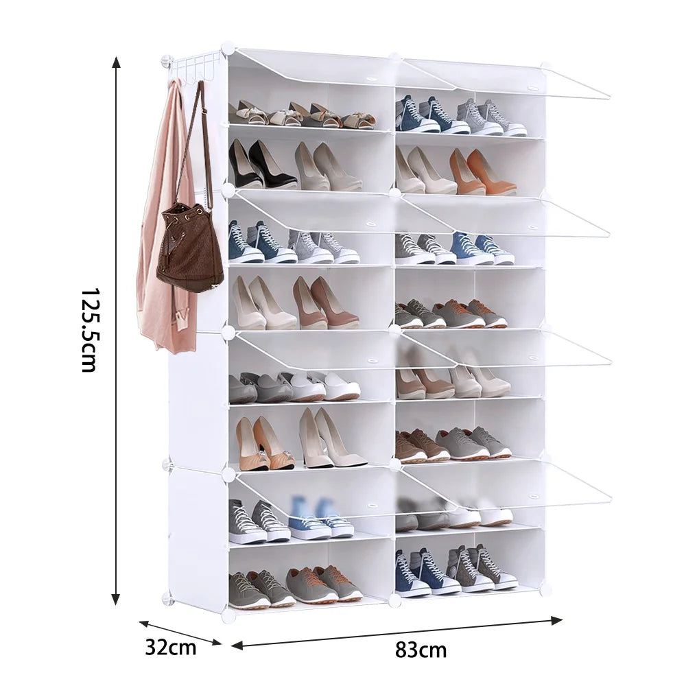 Cube de rangement blanc 125.5 cm x 32 cm x 83 cm