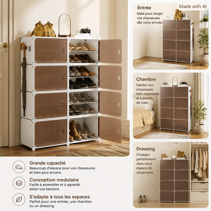 Visuel des cubes de rangement pour toute les pièces de la maison 
