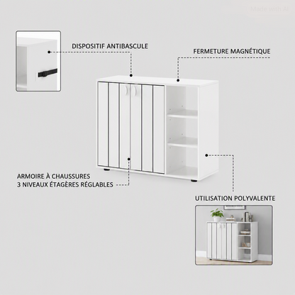 Description du meuble d'entrée chaussure