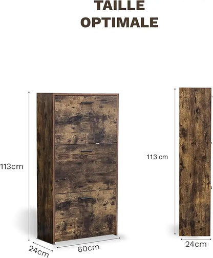 Dimensions du meuble d'entrée café