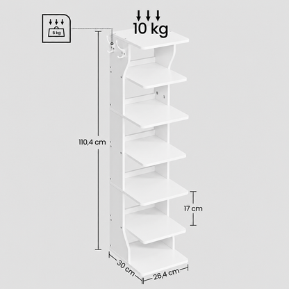 Dimensions de l'étagère à chaussures