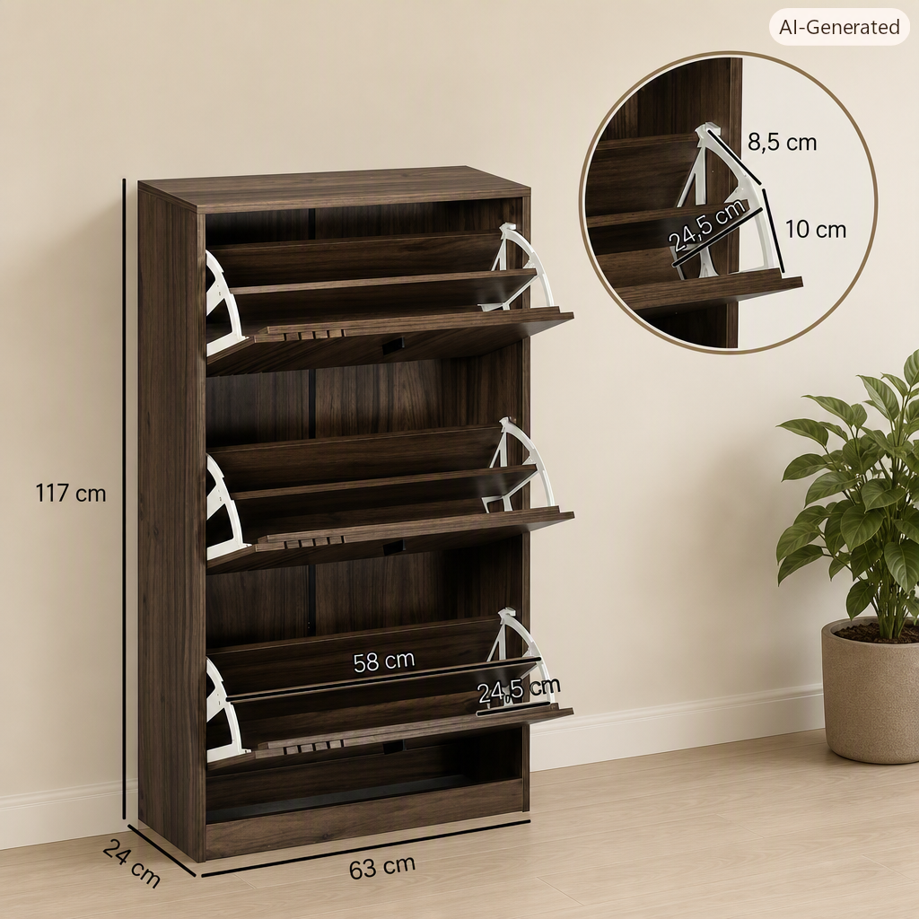 Dimensions du meuble pour chaussures