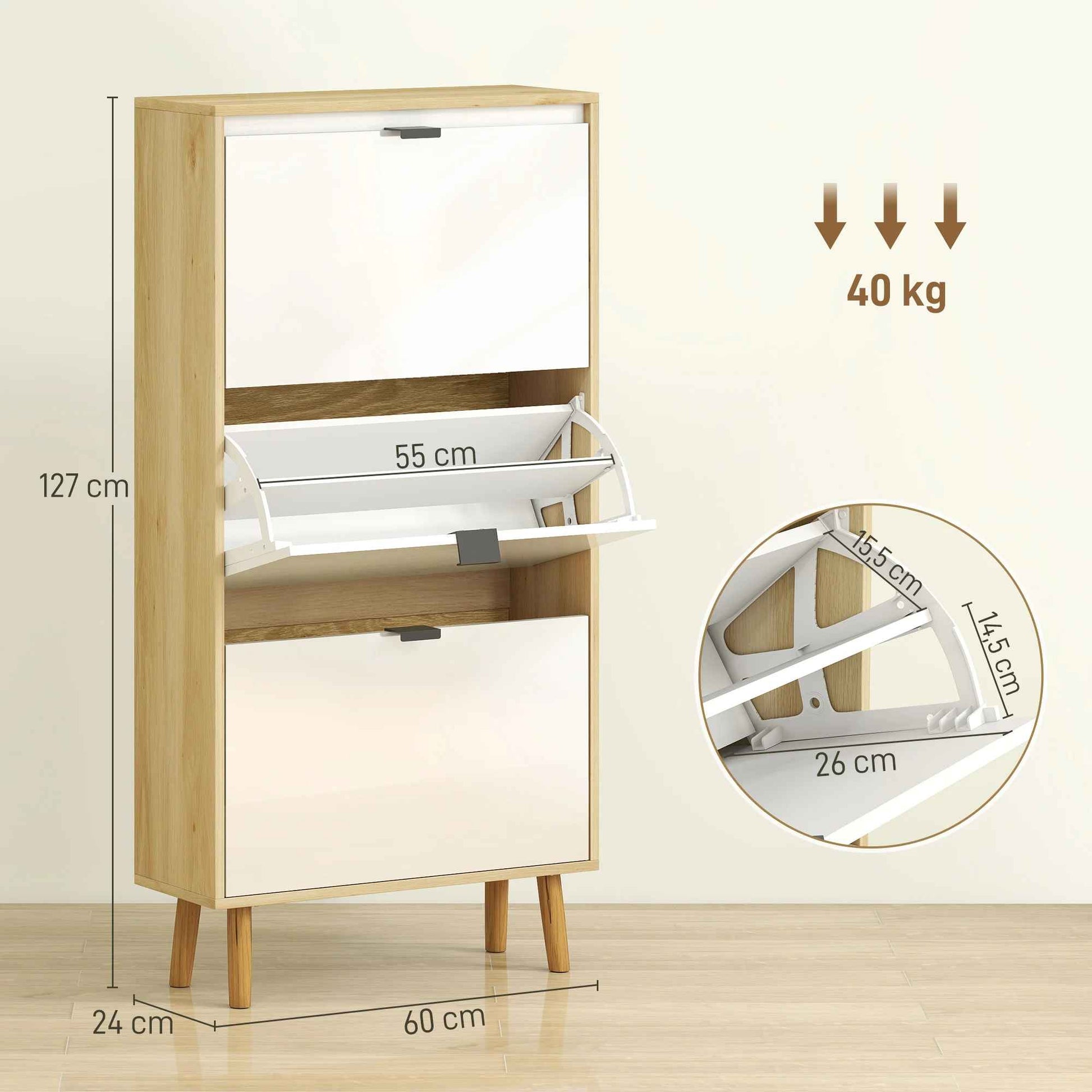 Dimensions du meuble à chaussure