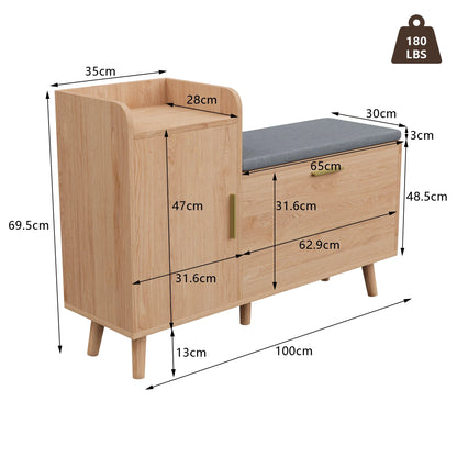 Dimensions du meuble d'entrée à chaussures