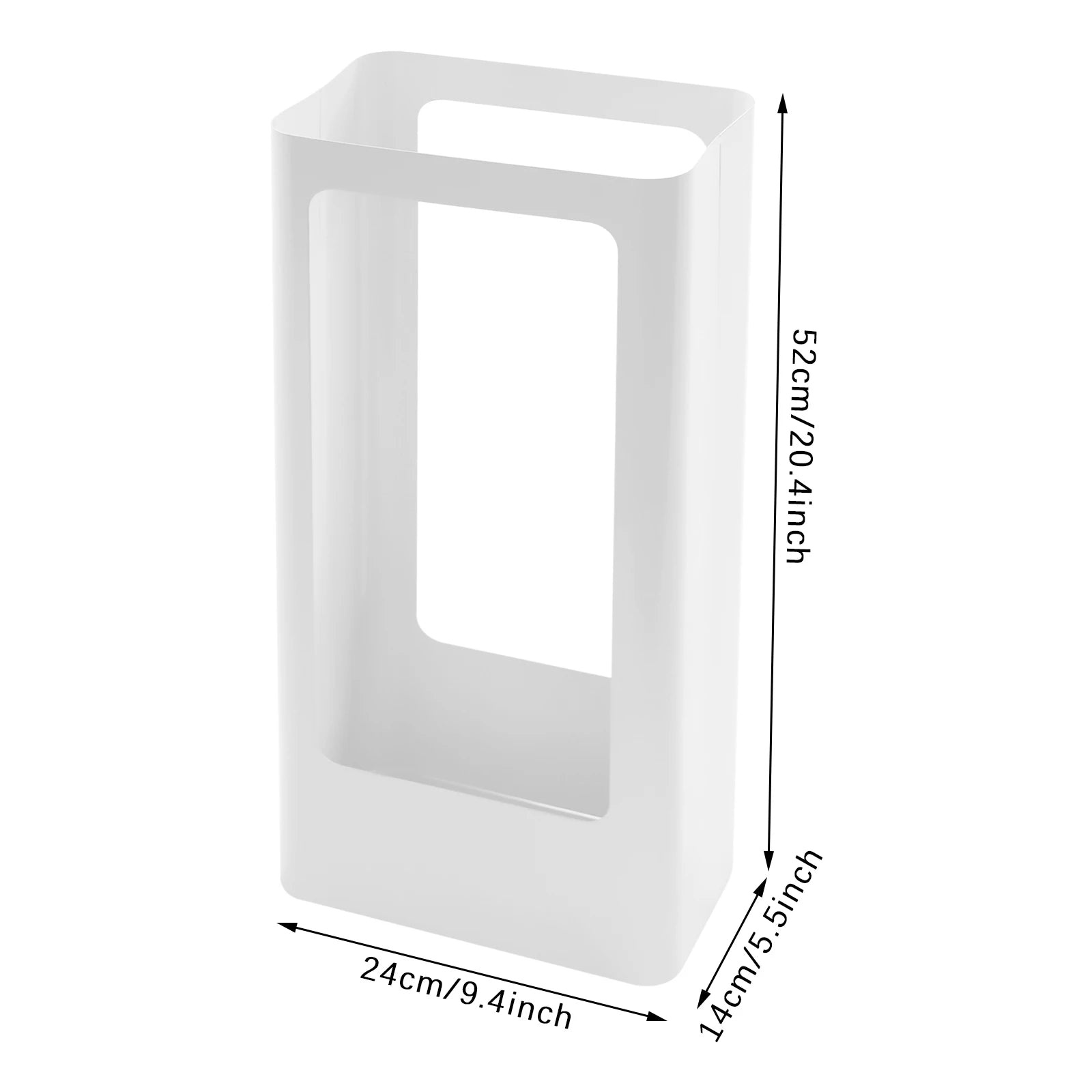 Dimensions du porte parapluie blanc