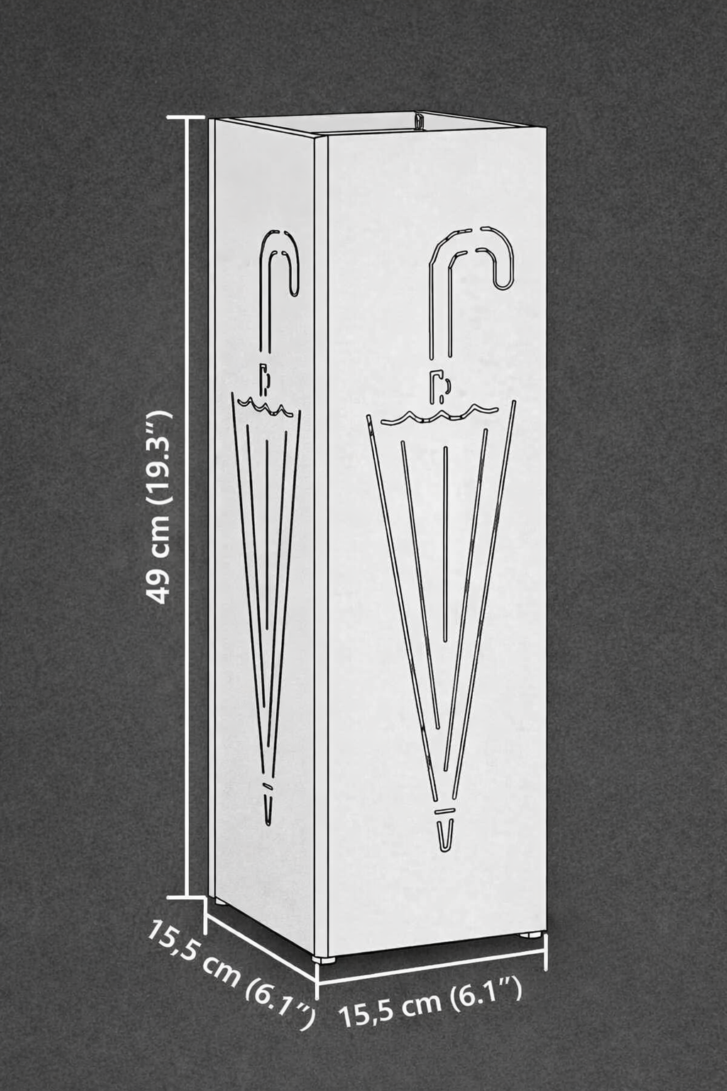 Dimensions du porte parapluie