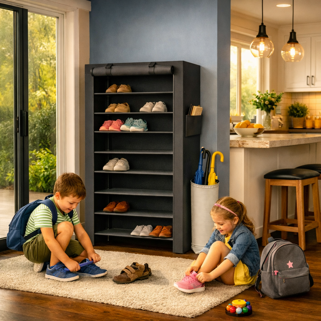 Étagère à Chaussures | 10 Niveaux 40 Paires