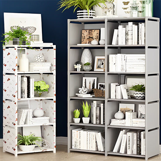étagère blanc avec motif dans une maison
