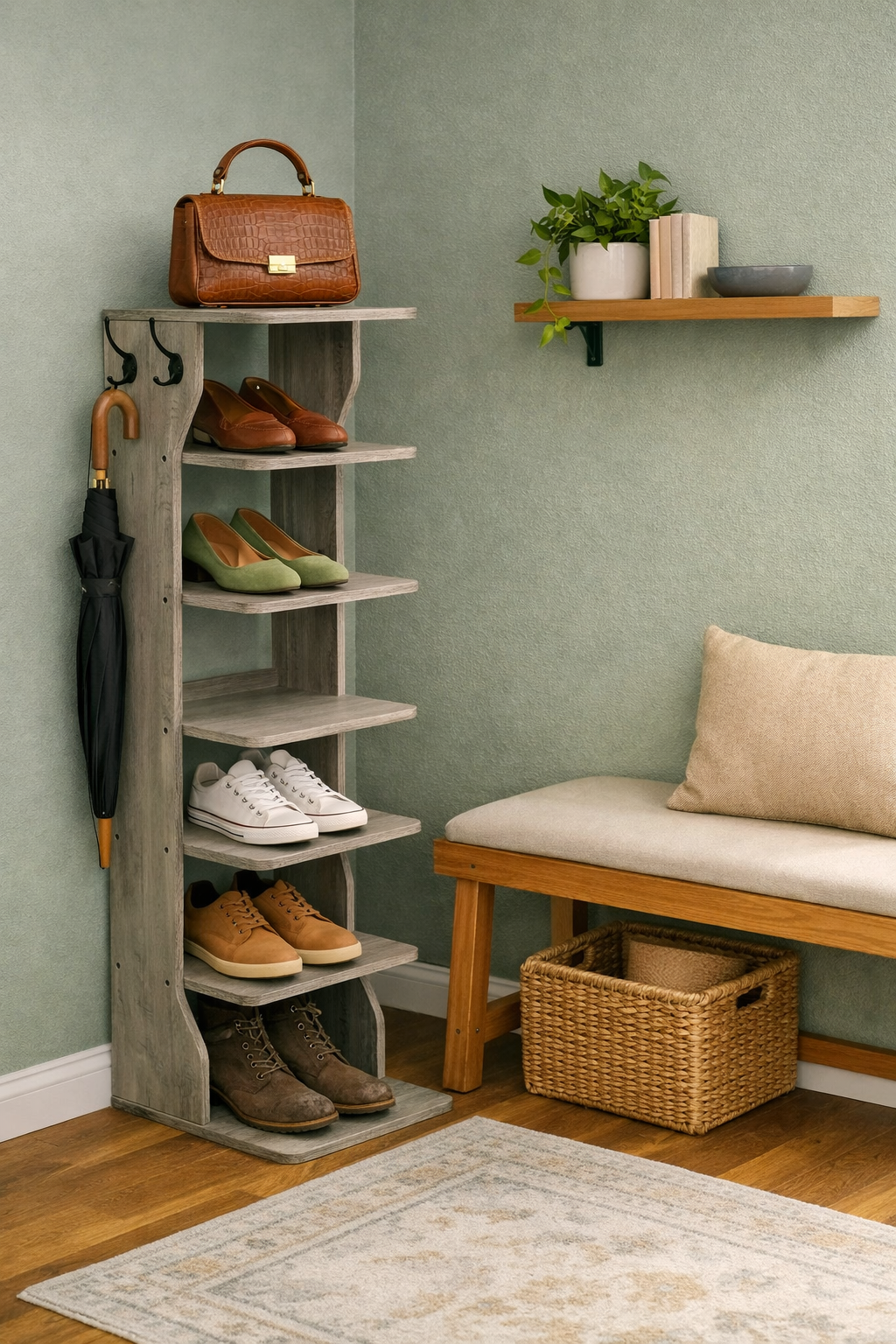 Étagère à chaussures | 7 Niveaux Gain de Place