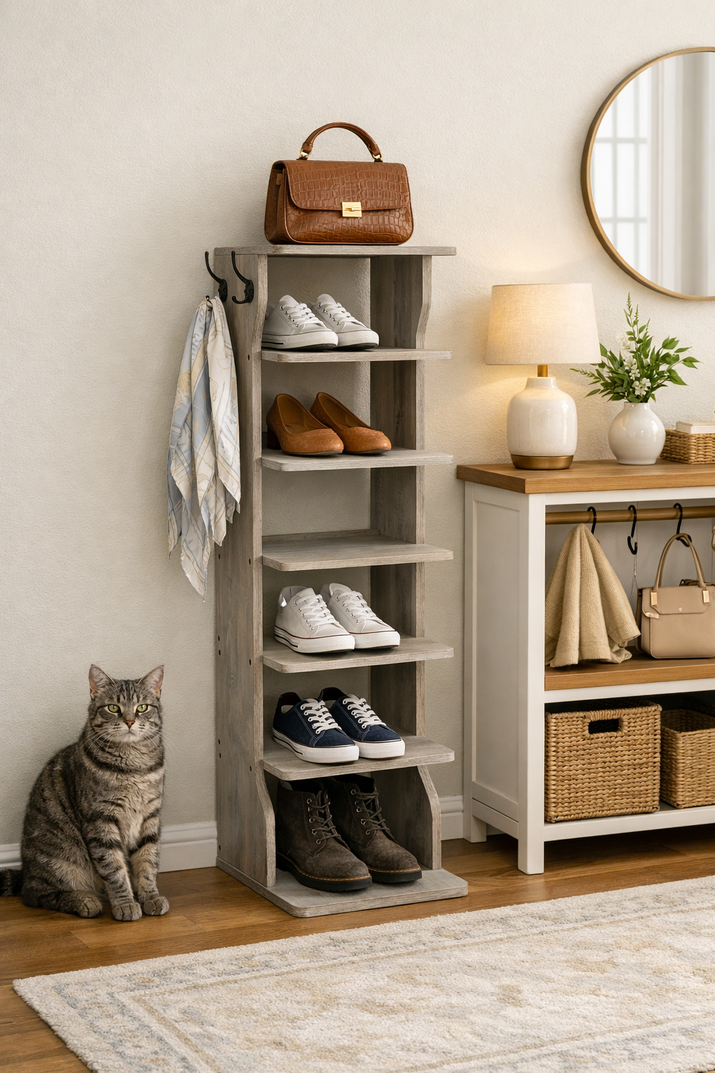 Étagère à chaussures | 7 Niveaux Gain de Place