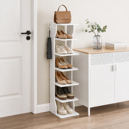 Étagère à chaussures dans une entrée