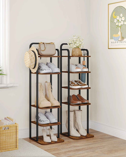 Étagère à chaussures dans une entrée
