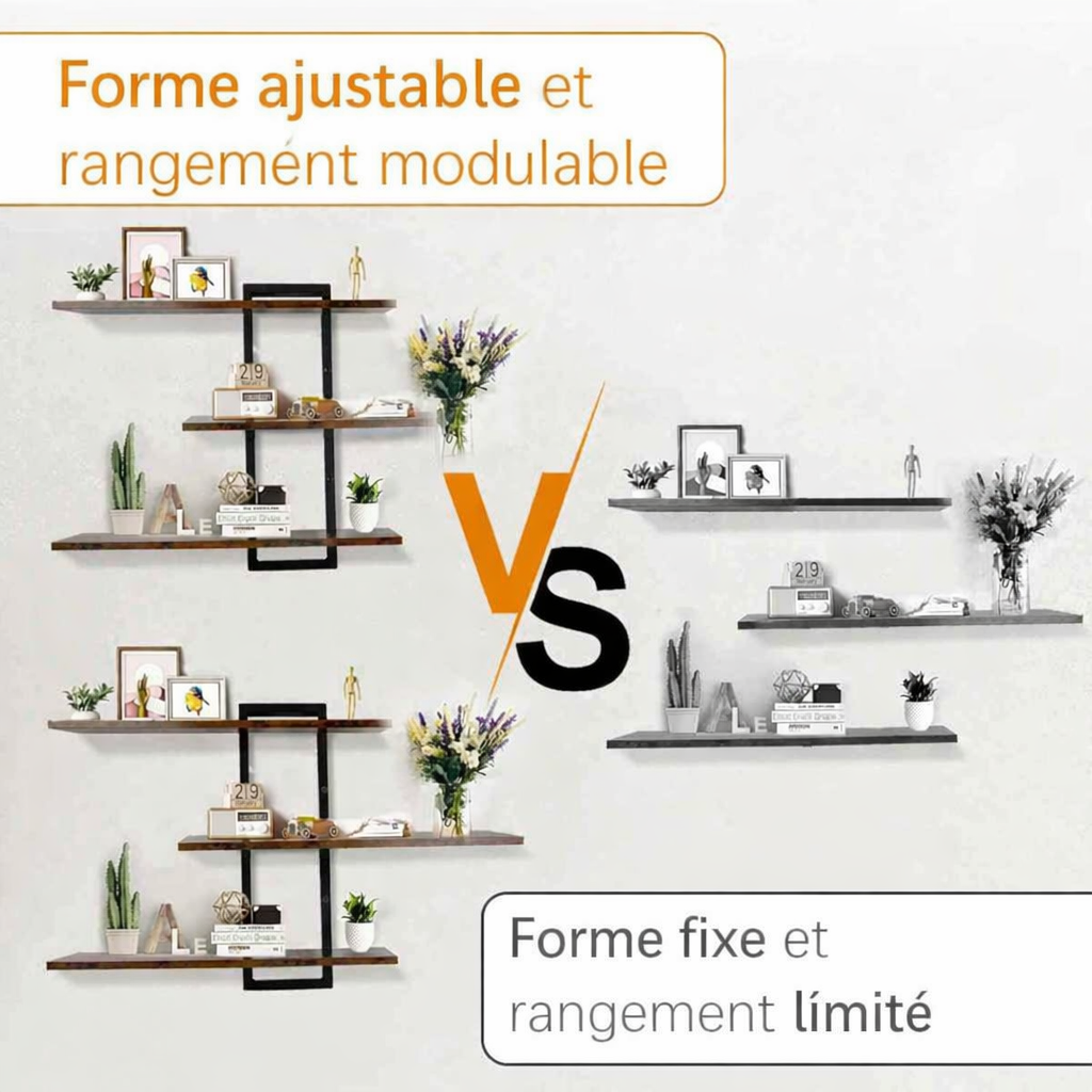 Image de l'étagère murale ajustable et modulable