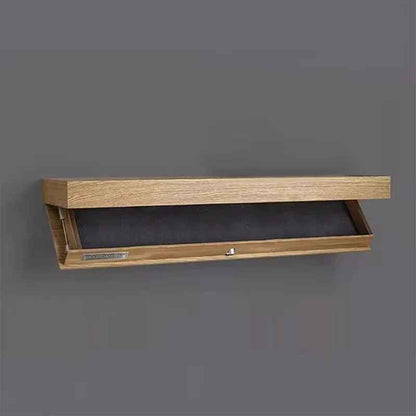 Étagère murale avec compartiment secret - couleur bois