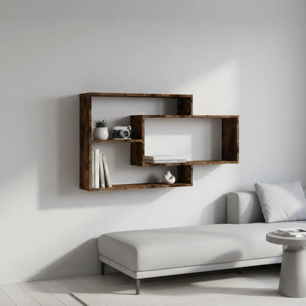 Étagère murale installé dans un salon