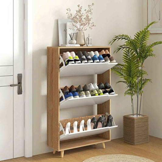 Meuble chaussure dans une entrée