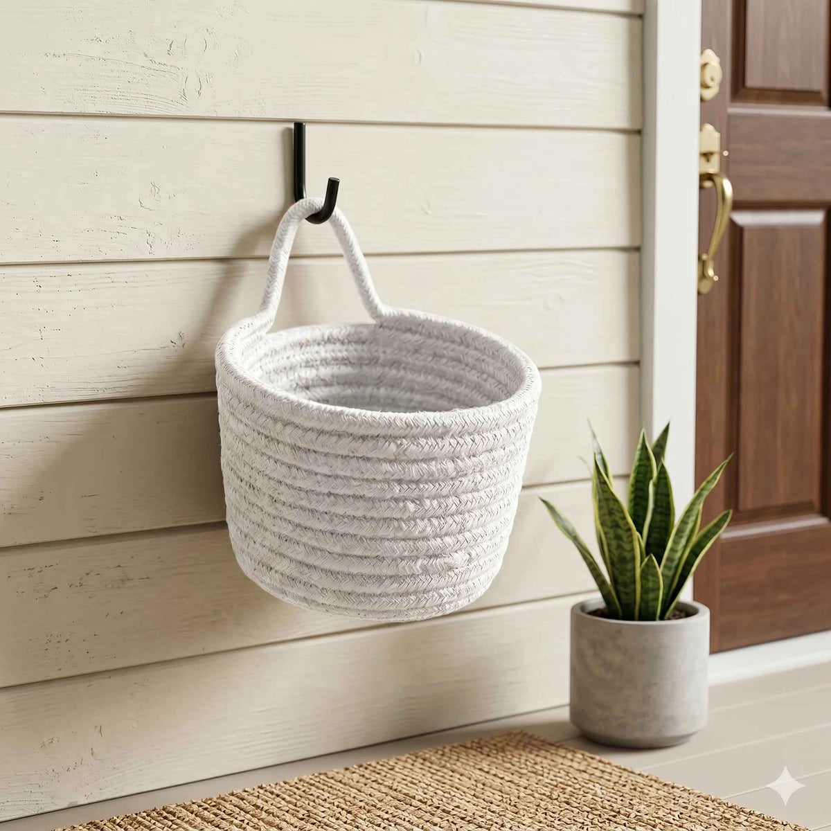 Panier de rangement couleur blanc