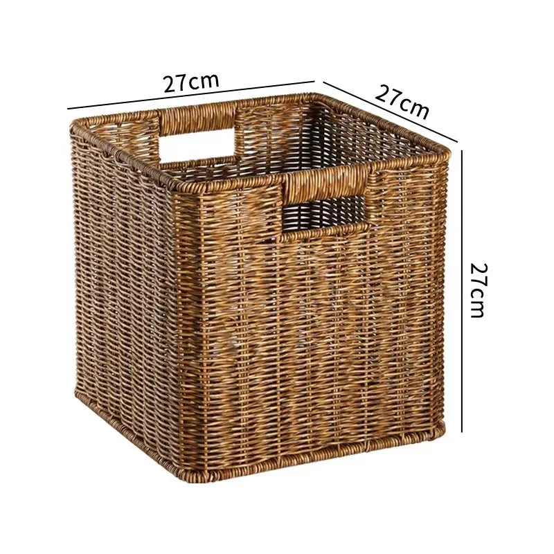 Panier de rangement foncé 27 x 27 x 27 cm 