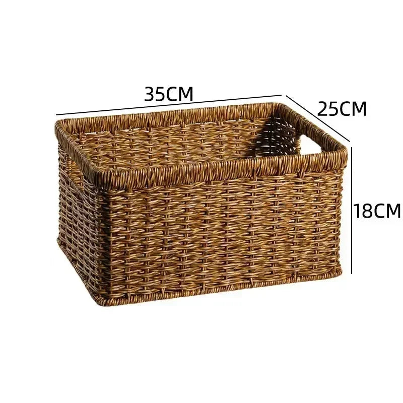 Panier de rangement foncé 35x 25 x 18 cm