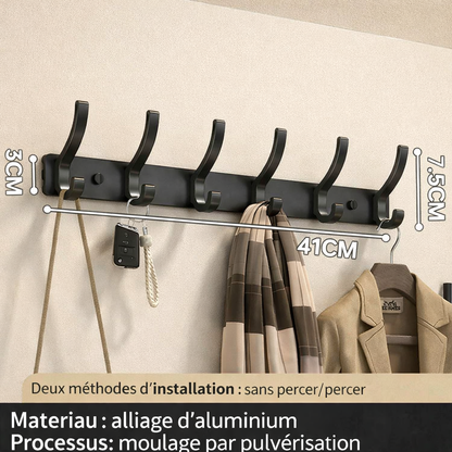 patère mural | Sans Perçage Aluminium