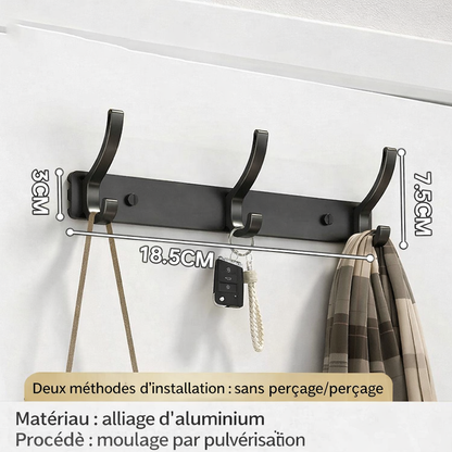 patère mural | Sans Perçage Aluminium