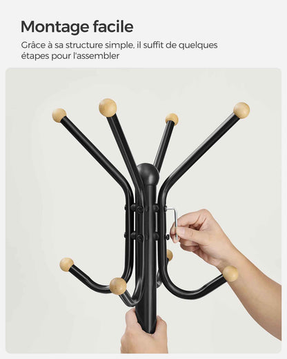 Montage facile du porte-manteau sur pied – Le Range-Tout