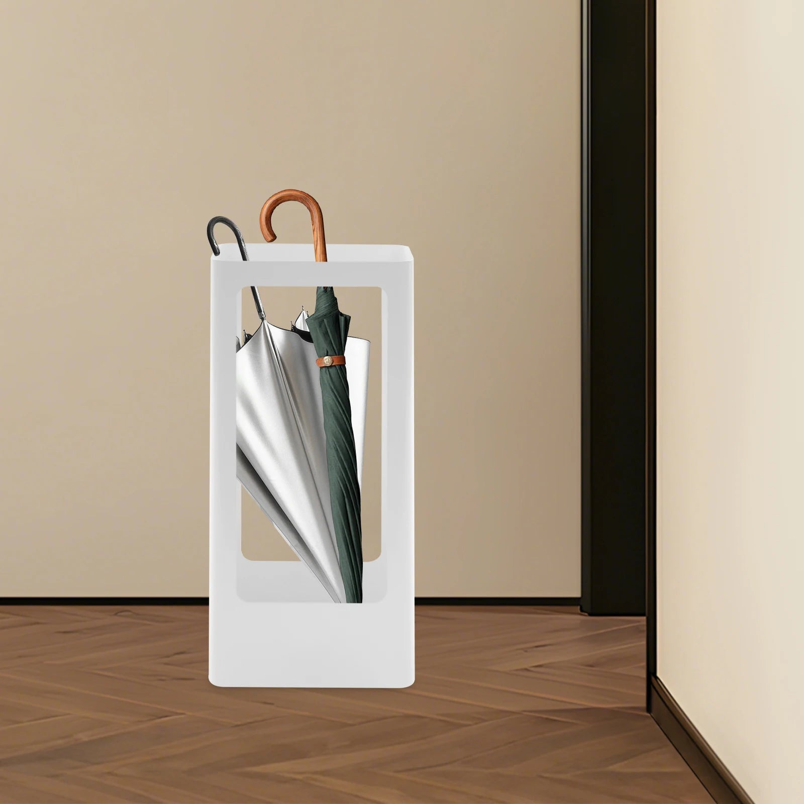 un porte parapluie dans une entrée
