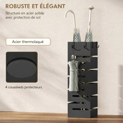 porte parapluie noir en acier