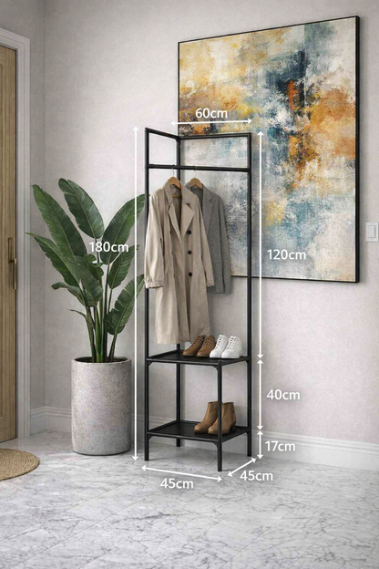 porte vetement entree mesure 60cm de large 180cm de haut