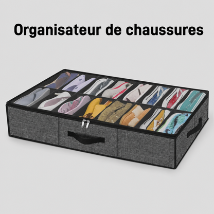 Rangement Chaussures | SousLit 12 Paires Transparent