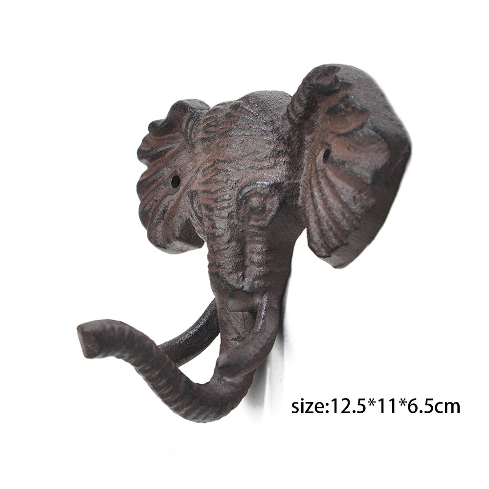 vue sur le crochet murale éléphant